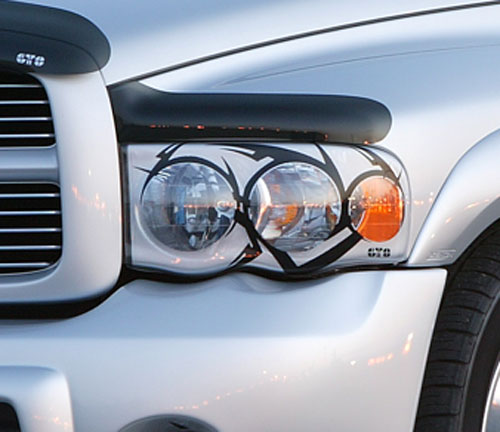 GTS Pro-Beam Tribal Headlight Covers 02-05 Dodge Ram - Click Image to Close